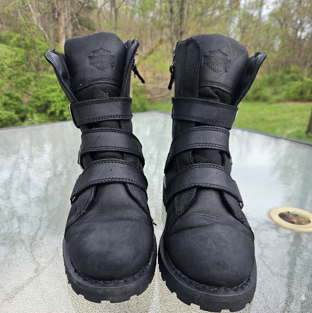 Women's Harley-Davidson Black Boots - Picture 2 of 4